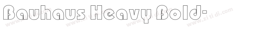 Bauhaus Heavy Bold字体转换